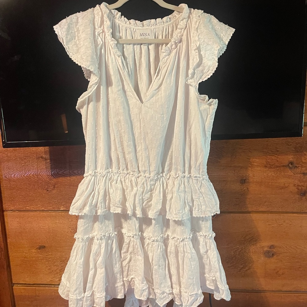 White MISA Los Angeles Lilian Dress